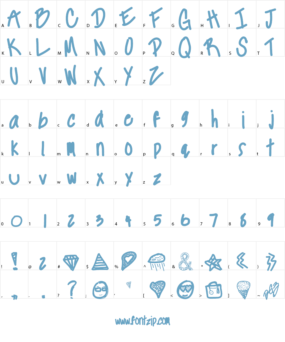 pyramids Font Character